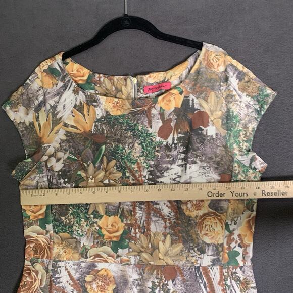 Betsey Johnson Dress 12 Bloomcore Stretch Print Summer Artsy Romantic Versatile - Picture 5 of 12
